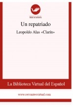 Libro Un repatriado, autor Biblioteca Virtual Miguel de Cervantes