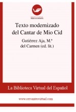 Libro Texto modernizado del Cantar de Mio Cid, autor Biblioteca Virtual Miguel de Cervantes Libro Texto modernizado del Cantar de Mio Cid, autor Biblioteca Virtual Miguel de Cervantes
