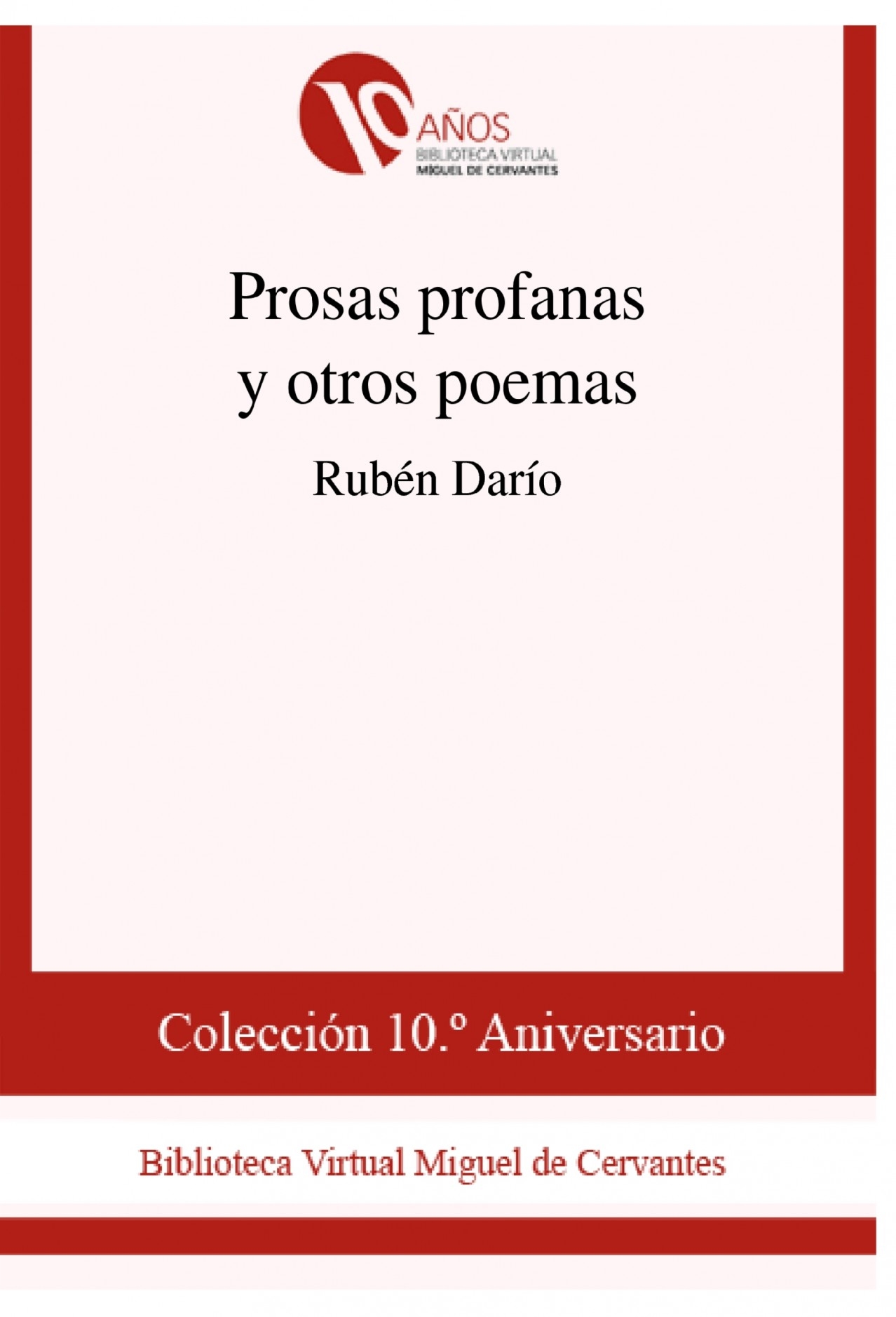 procedimiento Ideal auxiliar Prosas profanas y otros poemas | Biblioteca Virtual Miguel de Cervante