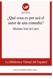 ¿Qué cosa es por acá el autor de una comedia?