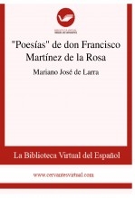 Libro "Poesías" de don Francisco Martínez de la Rosa, autor Biblioteca Virtual Miguel de Cervantes