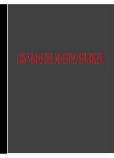 LAS HISTORIAS DEL MAESTRO SHURIKEN