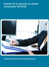 Libro UF0036 - Gestión de la atención al cliente/consumidor, autor Editorial Elearning Libro UF0036 - Gestión de la atención al cliente/consumidor, autor Editorial Elearning