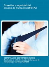 Libro UF0472 - Operativa y Seguridad del servicio de Transporte, autor Editorial Elearning Libro UF0472 - Operativa y Seguridad del servicio de Transporte, autor Editorial Elearning