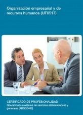 Libro UF0517 - Organización empresarial y de recursos humanos, autor Editorial Elearning Libro UF0517 - Organización empresarial y de recursos humanos, autor Editorial Elearning