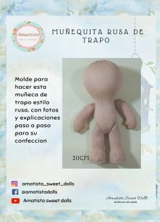 Muñeca de trapo estilo rusa