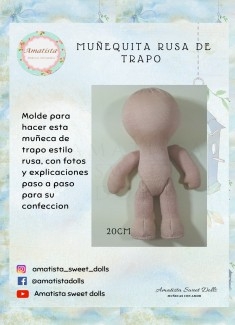 Muñeca de trapo estilo rusa