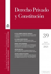 Derecho Privado y Constitución, nº 39, 2021