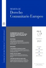 Libro Revista de Derecho Comunitario Europeo, nº 75, mayo/agosto 2023, autor Centro de Estudios Políticos 